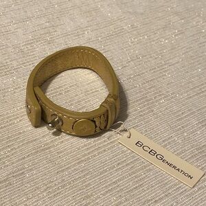 BCBGeneration leather bracelet gold color #029
